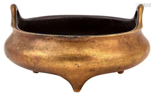 A Chinese Bronze Censer Diameter 6 "