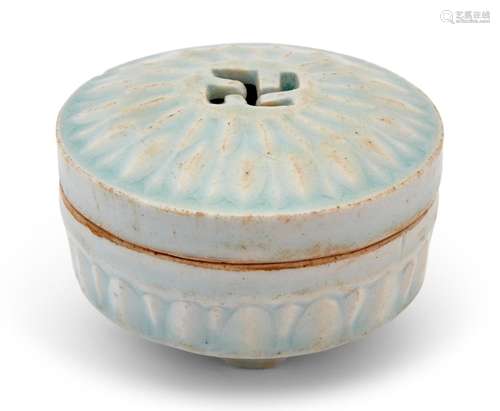 A Rare Chinese Qingbai Covered Tripod Censer Diameter 3 1/2 ...