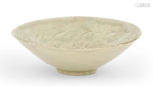 A Chinese Qingbai Conical Bowl Diameter 7 "