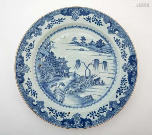 A Chinese Blue and White Export 'Nanking Cargo' Porcelain Ch...