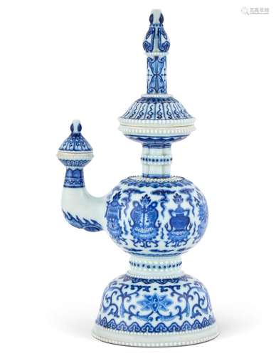 A Rare and Unusual Imperial Chinese Blue and White Porcelain...