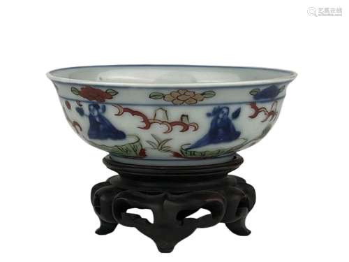 A rare fine famille verte cup, Ming Dynasty Pr.
