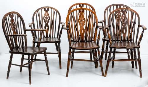 Sechs Windsor-Armchairs