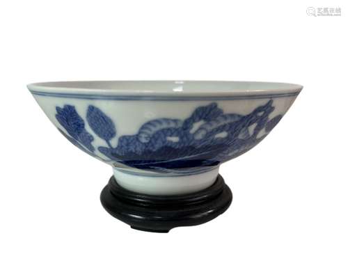 A blue&white bowl, Republic Pr.