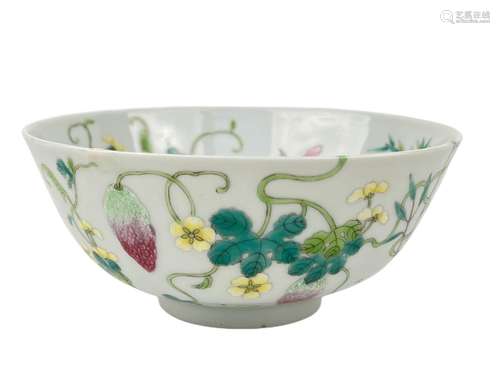 A famille rose bowl, Qing Dynasty Pr.