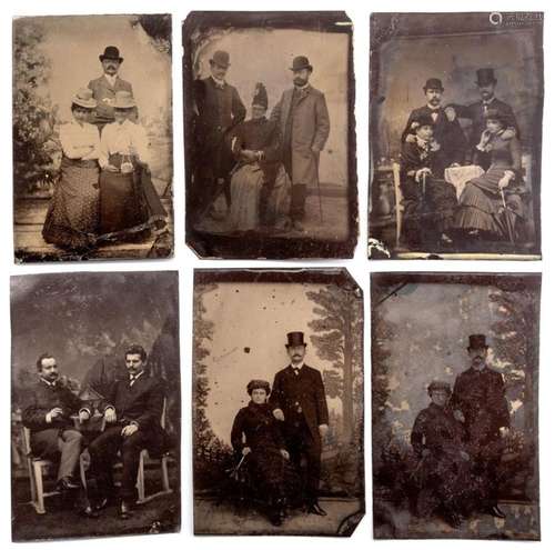 Sechs Daguerreotypien 3. V. 19. Jh.