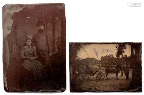 Zwei Daguerreotypien 3. V. 19. Jh.