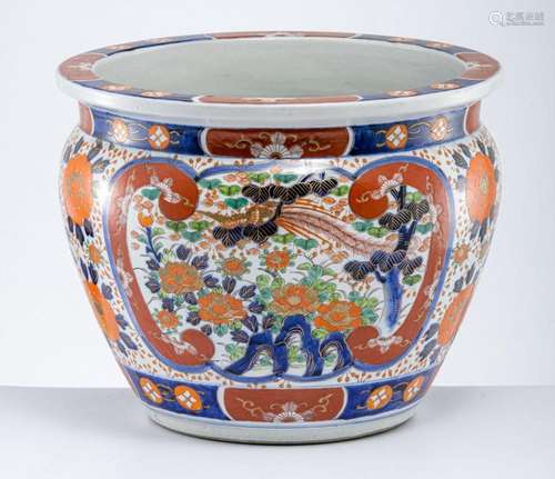 Bauchiger Cachepot Japan, Imari