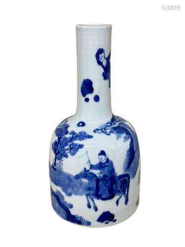 A blue&white vase, KangXi Pr.