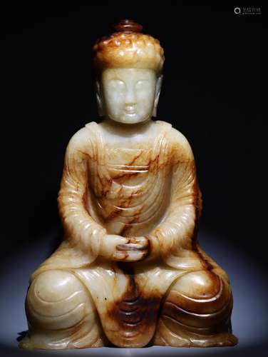 Hetian Jade Buddha Statue