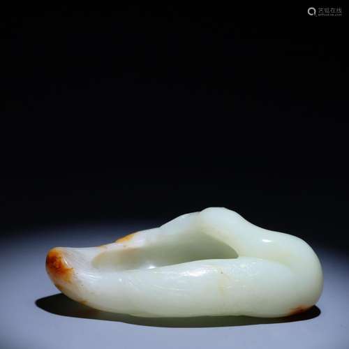 Hetian jade goose wash