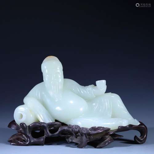 Hetian jade Taibai drunken ornament