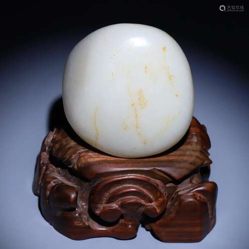 hetian jade original stone ornaments