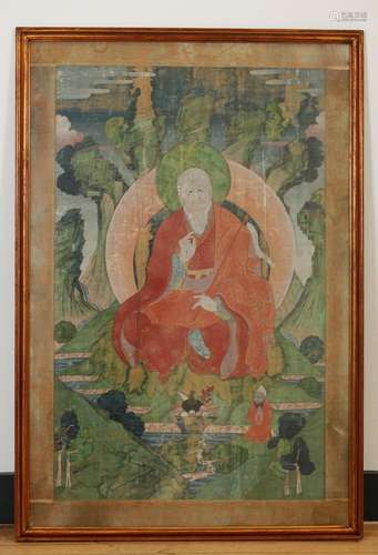 Tibetan 18th Century Lohan Thangka