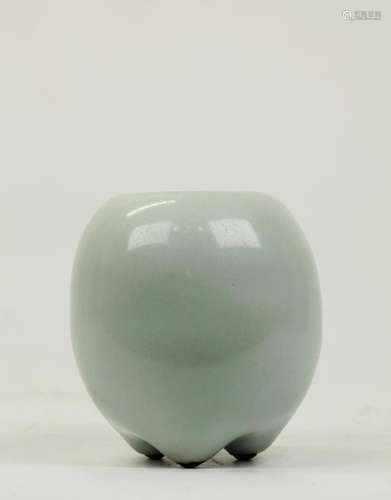 Sm Chinese Ruyao Glazed Porcelain; Qianlong Mark