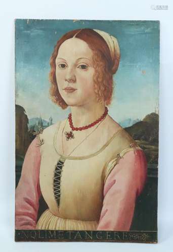 After Mazziere: Portrait Young Renaissance Woman