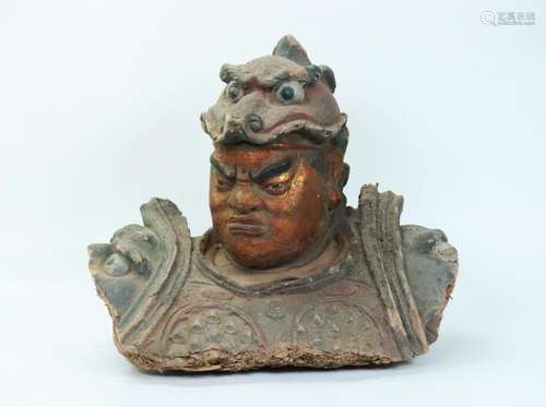 Chinese Straw/Clay Composition Guardian Head