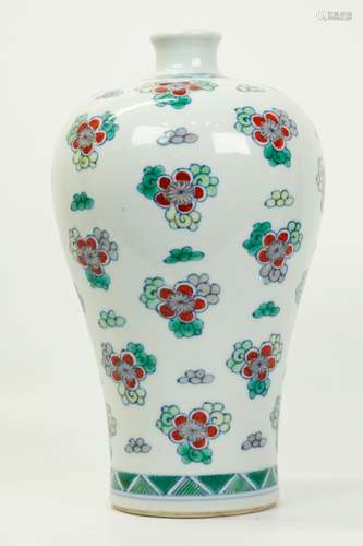 Chinese Doucai Porcelain Meiping Vase