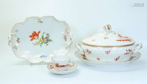 3 Vintage Meissen Porcelains; 3 Richard Ginori