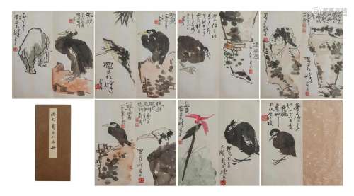 A CHINESE PAINTING OF BIRD SIGNED PAN TIANSHOU