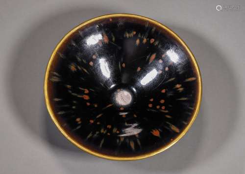 A Jizhou kiln glaze porcelain cup