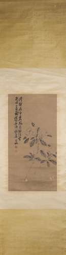 A Chinese flower-and-plant painting, Chenchun mark