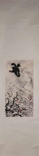 A Chinese bird-and-flower painting, Zhang Qifeng mark
