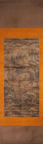 A Chinese landscape painting, Tangyin mark