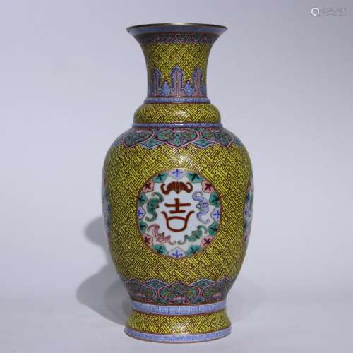 A famille-rose vase