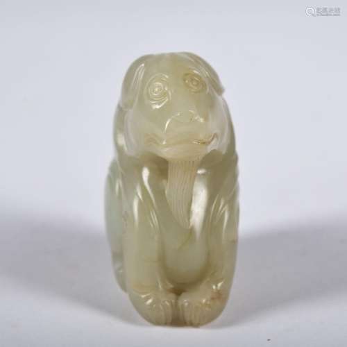 A jade 'beast' ornament