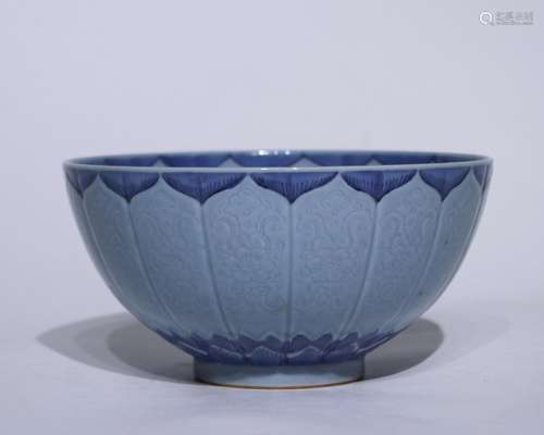 A celadon-glazed bowl