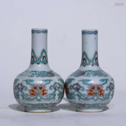 A pair of DouCai vase