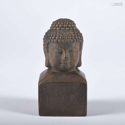 A bamboo 'buddha' seal