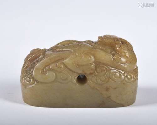 A jade 'beast' seal