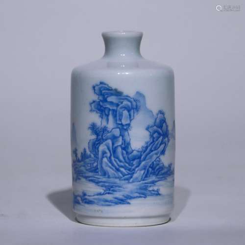 An enamel snuff bottle