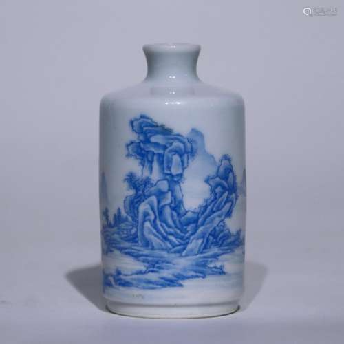 An enamel snuff bottle