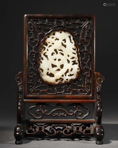 A jade screen