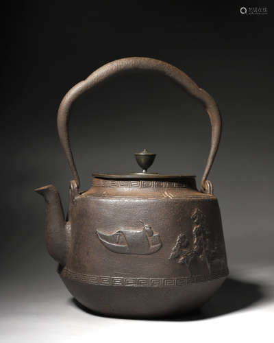 A iron pot