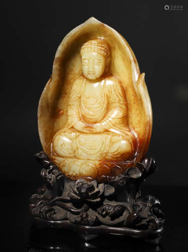 A jade statue of buddha
