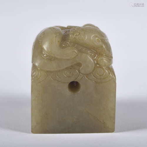 A jade 'beast' seal