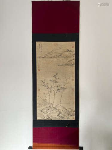 A Ni zan's landscape painting