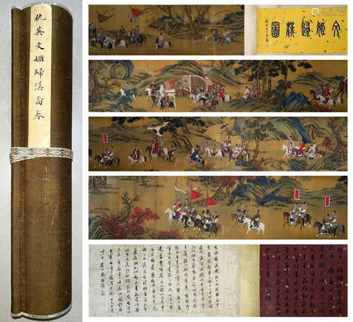 A Qiu ying's figure hand scroll