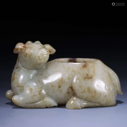 A jade sheep washer