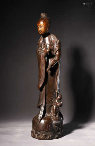 A eaglewood statue of Guanyin