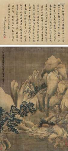 王翚（款) 甲寅（1674年）作 山阴霁雪 镜心 绢本