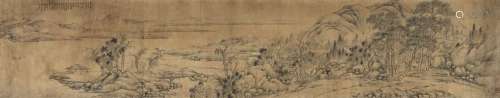 王宸（款) 辛卯（1771年）作 青江雨后 横幅 纸本