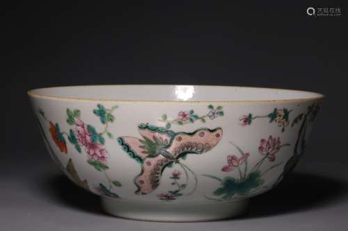 "Great Qing Daoguangnian System" pastel flower dis...