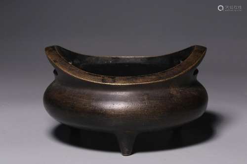 "Yutang Qingwan" Copper Bridge Ear Stove