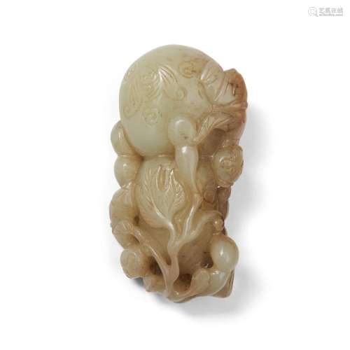 Nephrite Jade Carving of a Gourd