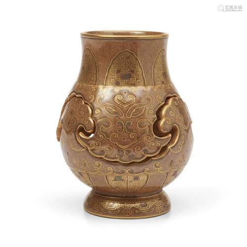 Reticulated Archaistic Trompe-L'oeil Vase